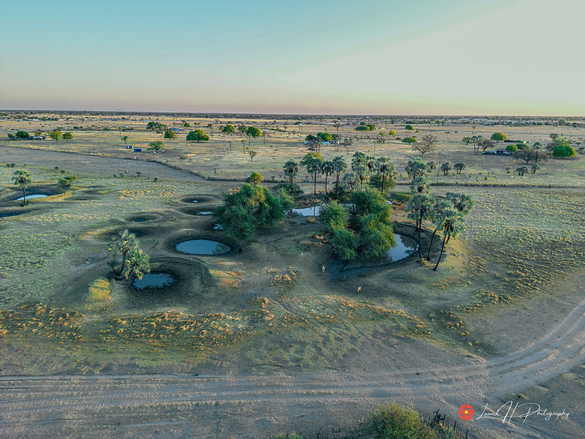 Spectacular aerial night photography of Windhoek city lights